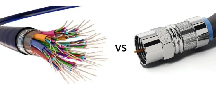 Optical Fiber And Coaxial Cable me Antar 
